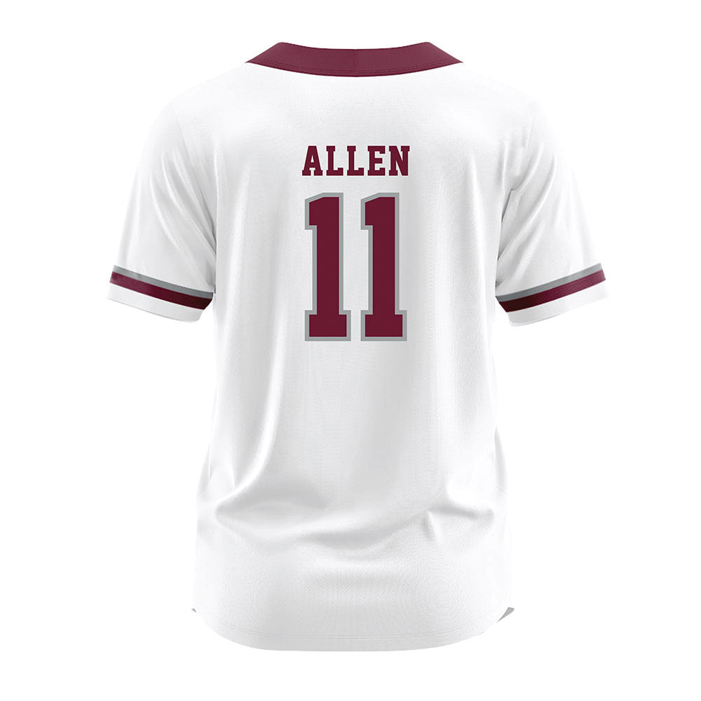 Texas A&M - NCAA Softball : Paislie Allen - White Jersey-1