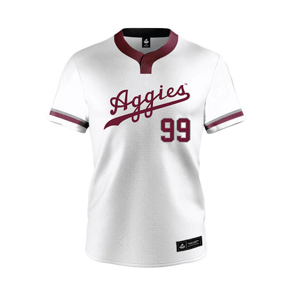 Texas A&M - NCAA Softball : Kelsey Mathis - White Jersey-0