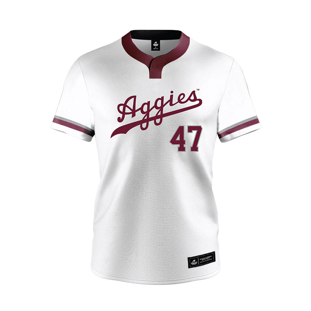 Texas A&M - NCAA Softball : Ariel Kowalewski - White Jersey-0