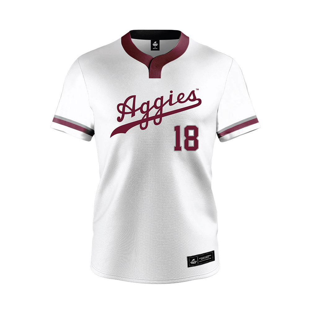 Texas A&M - NCAA Softball : Aubrey Moore - White Jersey-0