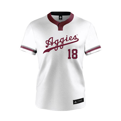 Texas A&M - NCAA Softball : Aubrey Moore - White Jersey-0