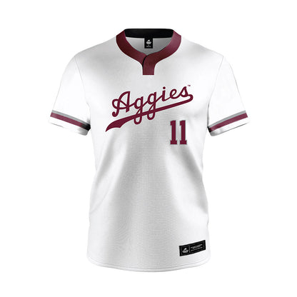 Texas A&M - NCAA Softball : Paislie Allen - White Jersey-0