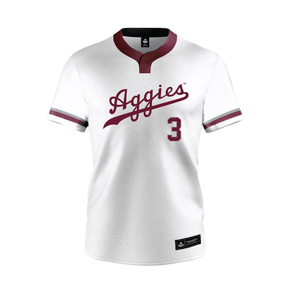 Texas A&M - NCAA Softball : Trinitey Spencer - White Jersey-0