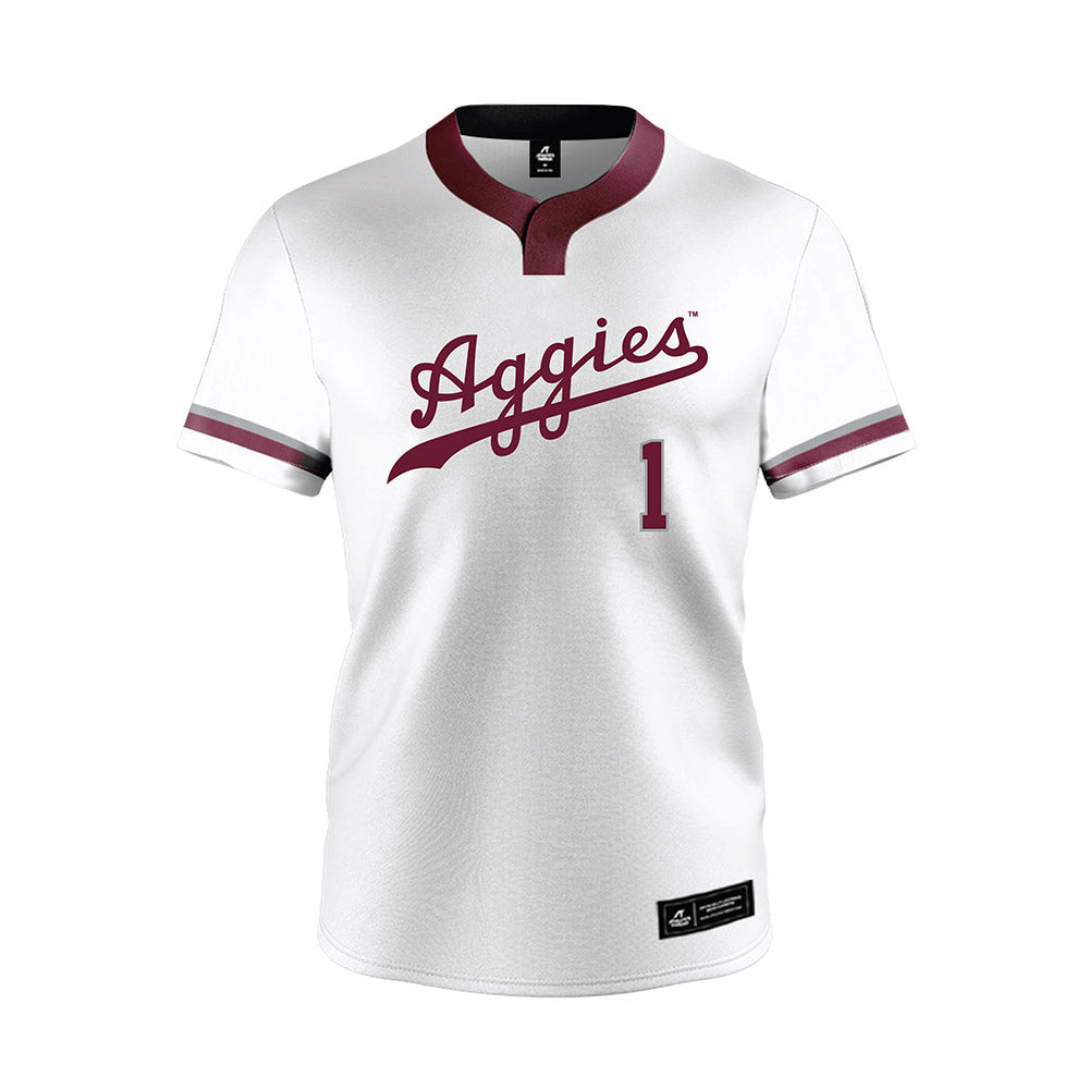 Texas A&M - NCAA Softball : Reagan Rohrlich - White Jersey-0