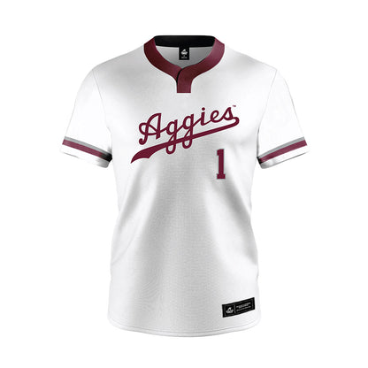 Texas A&M - NCAA Softball : Reagan Rohrlich - White Jersey-0