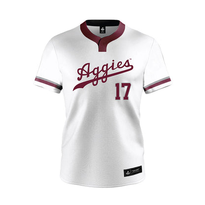 Texas A&M - NCAA Softball : Kennedy Miller - White Jersey-0