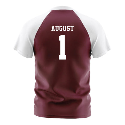 Texas A&M - NCAA Women's Soccer : Makenna August - Maroon Soccer Jersey-1