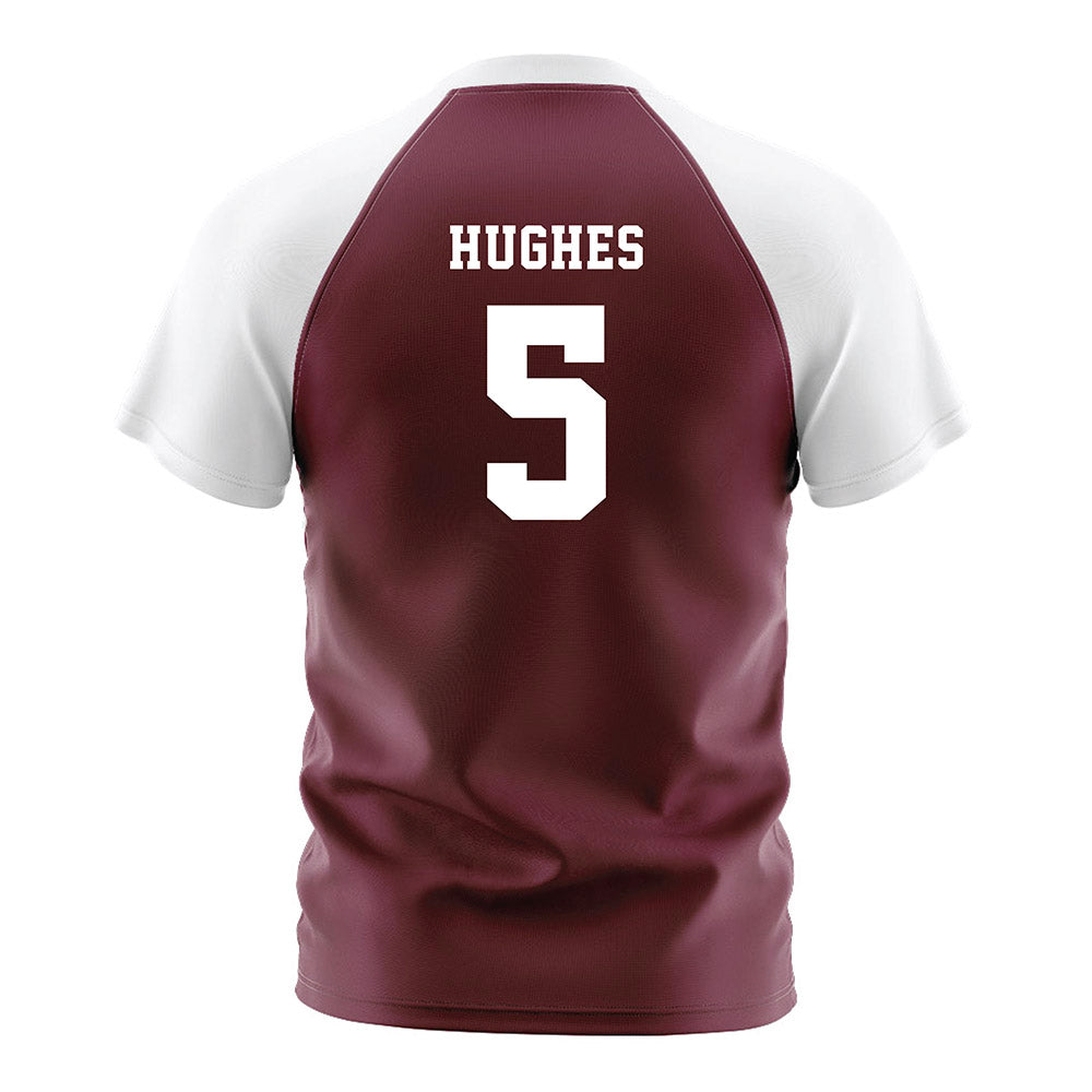 Texas A&M - NCAA Women's Soccer : Blake Hughes - Maroon Soccer Jersey-1