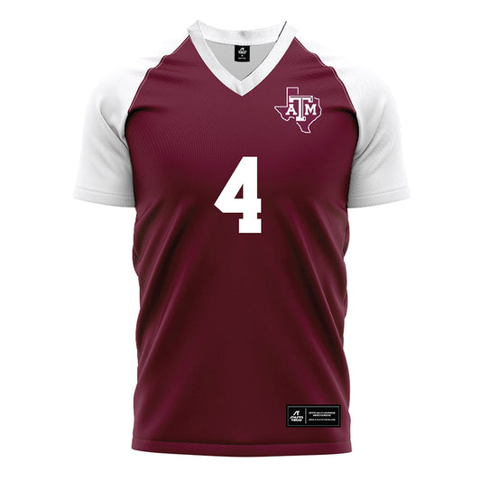 Texas A&M - NCAA Women's Soccer : Juliet Haras - Maroon Soccer Jersey-0
