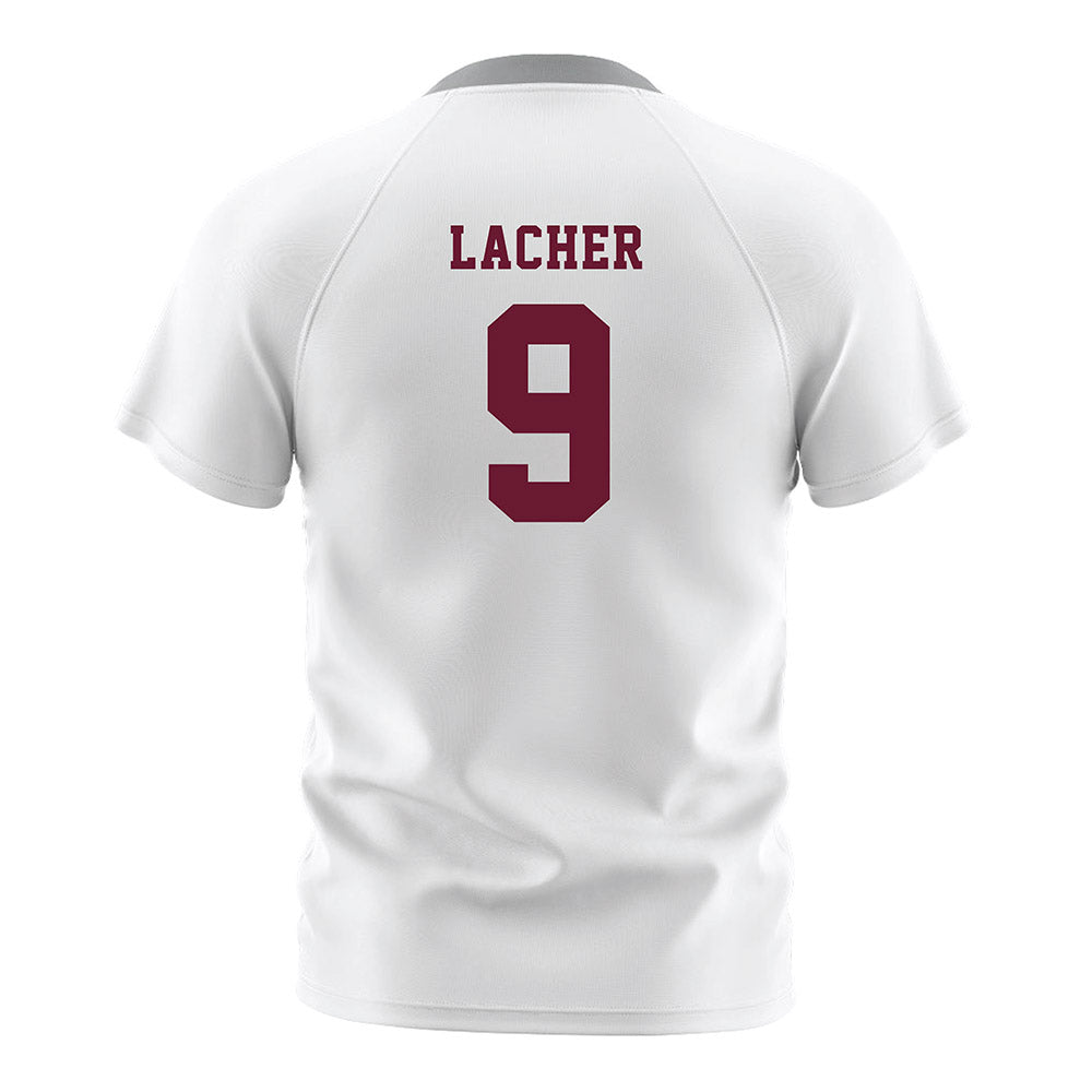 Texas A&M - NCAA Women's Soccer : Finley Lacher - White Soccer Jersey-1