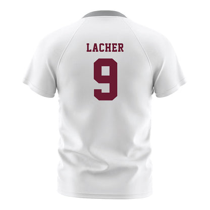 Texas A&M - NCAA Women's Soccer : Finley Lacher - White Soccer Jersey-1