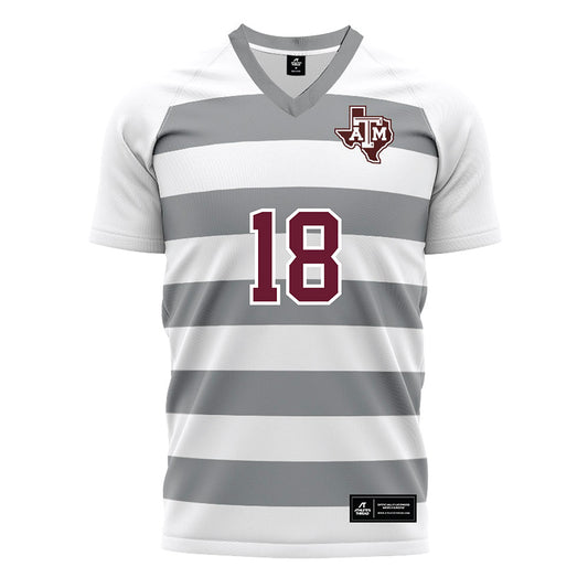 Texas A&M - NCAA Women's Soccer : Lucy Landherr - White Soccer Jersey-0