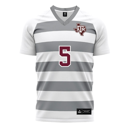 Texas A&M - NCAA Women's Soccer : Blake Hughes - White Soccer Jersey-0