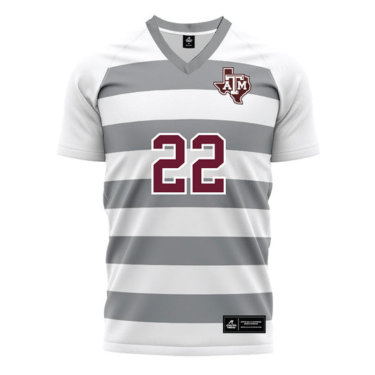 Texas A&M - NCAA Women's Soccer : Kieana Smith - White Soccer Jersey-0