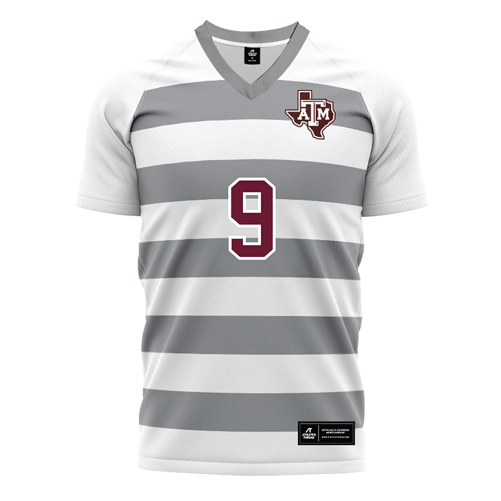 Texas A&M - NCAA Women's Soccer : Finley Lacher - White Soccer Jersey-0