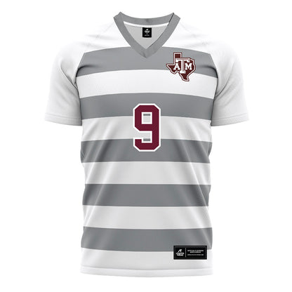 Texas A&M - NCAA Women's Soccer : Finley Lacher - White Soccer Jersey-0