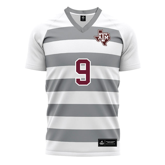 Texas A&M - NCAA Women's Soccer : Finley Lacher - White Soccer Jersey-0