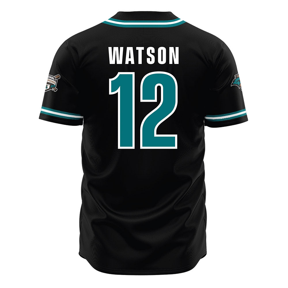 Coastal Carolina - NCAA Baseball : Rex Watson - Black Jersey-1
