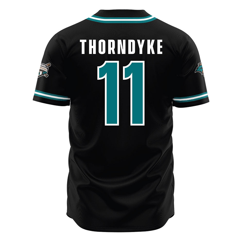 Coastal Carolina - NCAA Baseball : Colby Thorndyke - Black Jersey-1