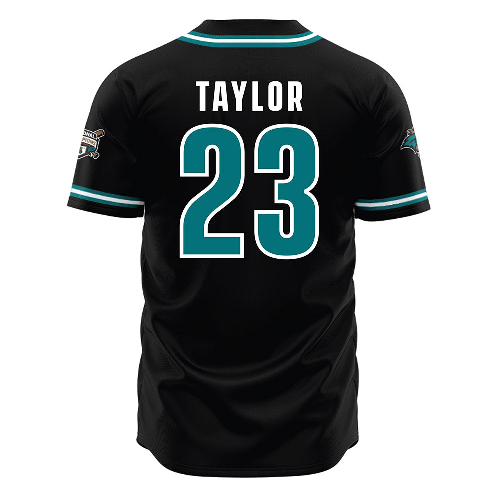 Coastal Carolina - NCAA Baseball : Jordan Taylor - Black Jersey-1