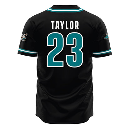 Coastal Carolina - NCAA Baseball : Jordan Taylor - Black Jersey-1