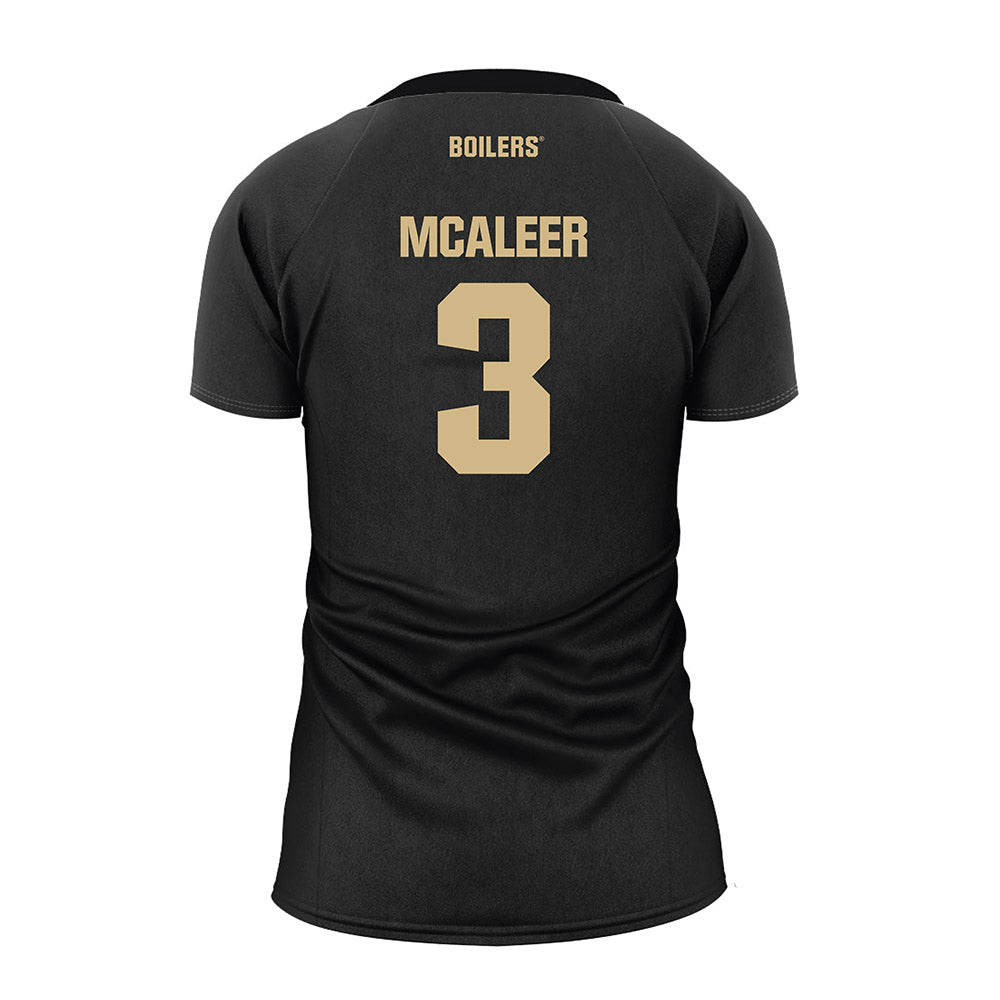 Purdue - NCAA Women's Volleyball : Ryan McAleer - Black Volleyball Jersey-1