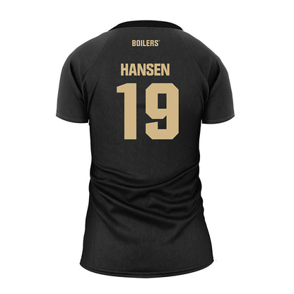 Purdue - NCAA Women's Volleyball : Kate Hansen - Black Volleyball Jersey-1