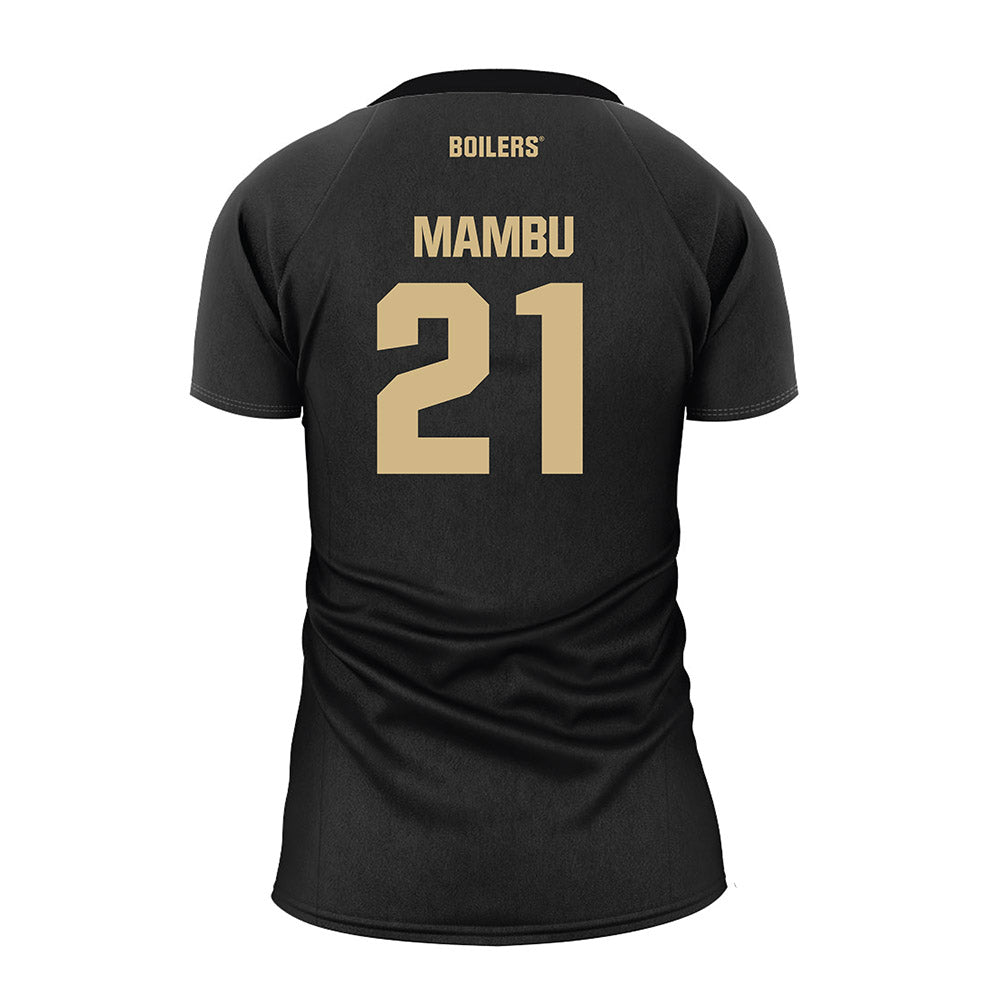 Purdue - NCAA Women's Volleyball : Lameen Mambu - Black Volleyball Jersey-1