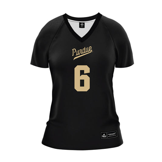 Purdue - NCAA Women's Volleyball : Sienna Foster - Black Volleyball Jersey-0