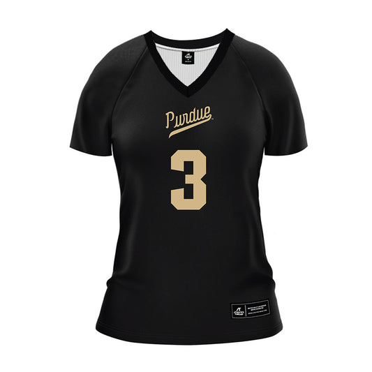 Purdue - NCAA Women's Volleyball : Ryan McAleer - Black Volleyball Jersey-0