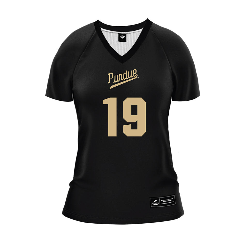 Purdue - NCAA Women's Volleyball : Kate Hansen - Black Volleyball Jersey-0