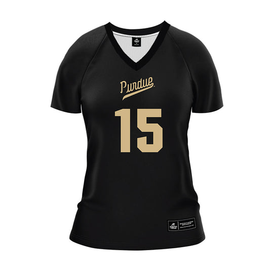 Purdue - NCAA Women's Volleyball : Rachel Williams - Black Volleyball Jersey-0