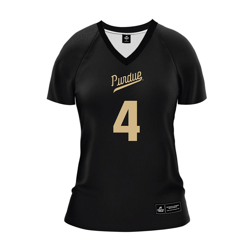 Purdue - NCAA Women's Volleyball : Kenna Wollard - Black Volleyball Jersey-0