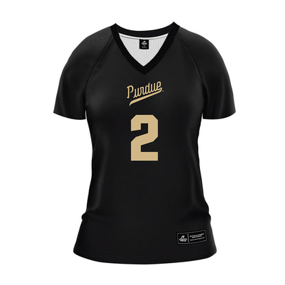 Purdue - NCAA Women's Volleyball : MaryKate Scheumann - Black Volleyball Jersey-0