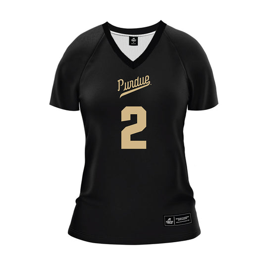 Purdue - NCAA Women's Volleyball : MaryKate Scheumann - Black Volleyball Jersey-0