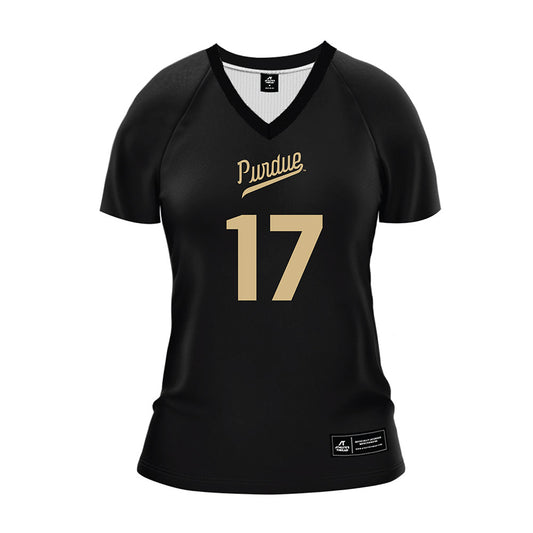 Purdue - NCAA Women's Volleyball : Sydni Vice - Black Volleyball Jersey-0