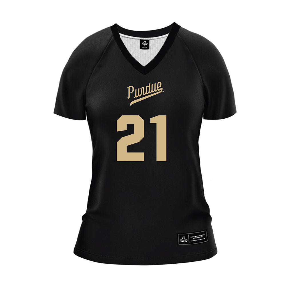 Purdue - NCAA Women's Volleyball : Lameen Mambu - Black Volleyball Jersey-0