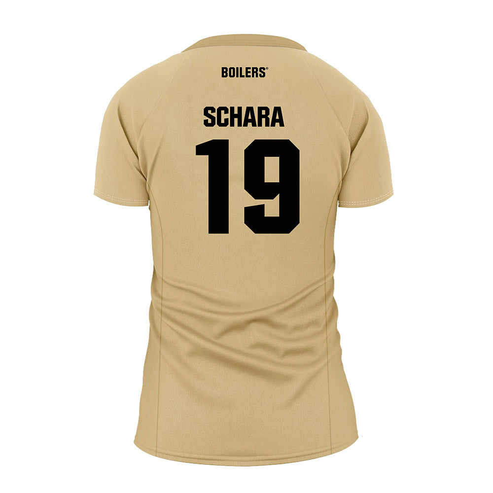 Purdue - NCAA Women's Volleyball : Elle Schara - Gold Volleyball Jersey-1