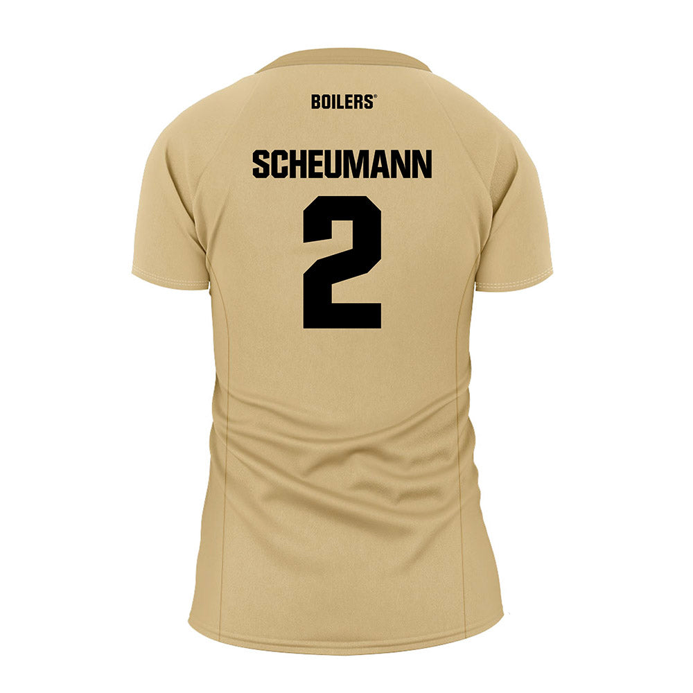 Purdue - NCAA Women's Volleyball : MaryKate Scheumann - Gold Volleyball Jersey-1
