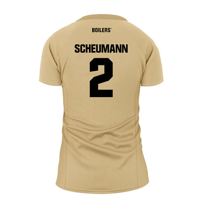 Purdue - NCAA Women's Volleyball : MaryKate Scheumann - Gold Volleyball Jersey-1