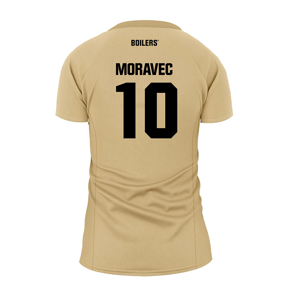Purdue - NCAA Women's Volleyball : Nataly Moravec - Gold Volleyball Jersey-1