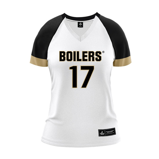 Purdue - NCAA Women's Volleyball : Sydni Vice - White Volleyball Jersey-0