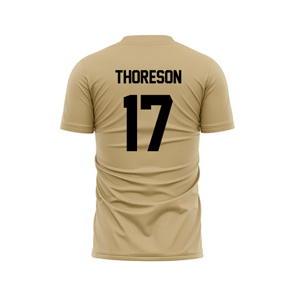 Purdue - NCAA Women's Soccer : Angelina Thoreson - Gold Soccer Jersey-1