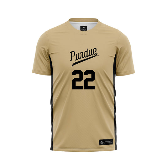 Purdue - NCAA Women's Soccer : Kate Noel - Gold Soccer Jersey-0