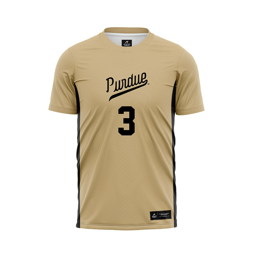 Purdue - NCAA Women's Soccer : Cassie Bibby - Gold Soccer Jersey-0