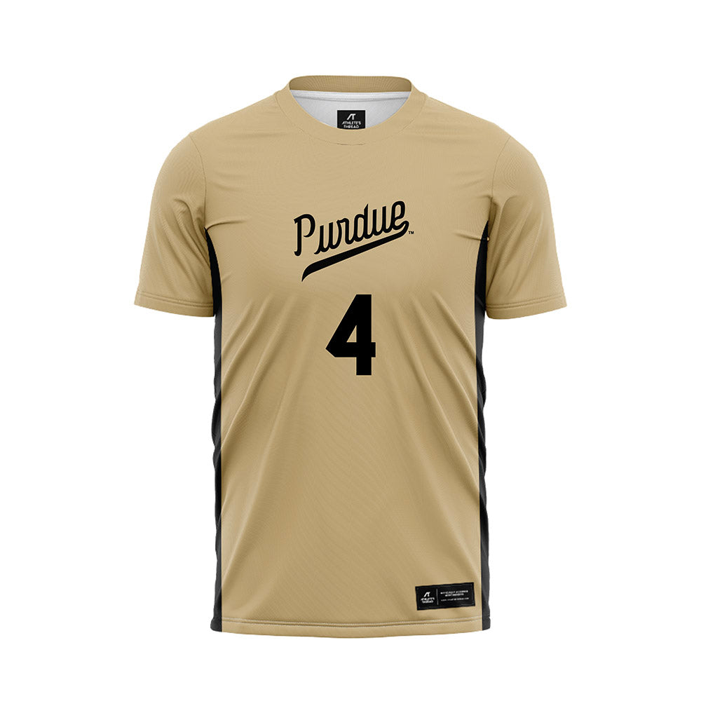 Purdue - NCAA Women's Soccer : Tanna Schornstein - Gold Soccer Jersey-0