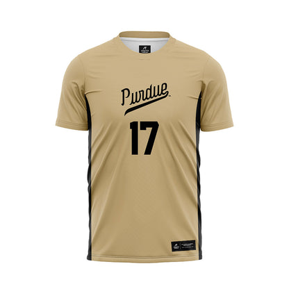 Purdue - NCAA Women's Soccer : Angelina Thoreson - Gold Soccer Jersey-0