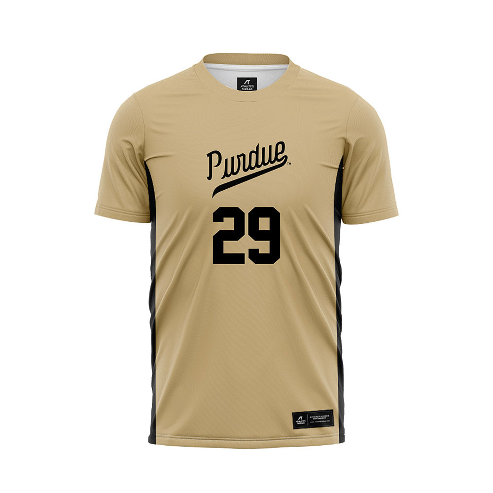 Purdue - NCAA Women's Soccer : Elizabeth Burfeind - Gold Soccer Jersey-0