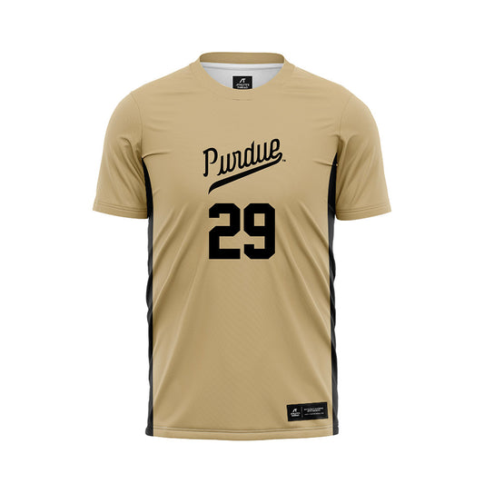 Purdue - NCAA Women's Soccer : Elizabeth Burfeind - Gold Soccer Jersey-0
