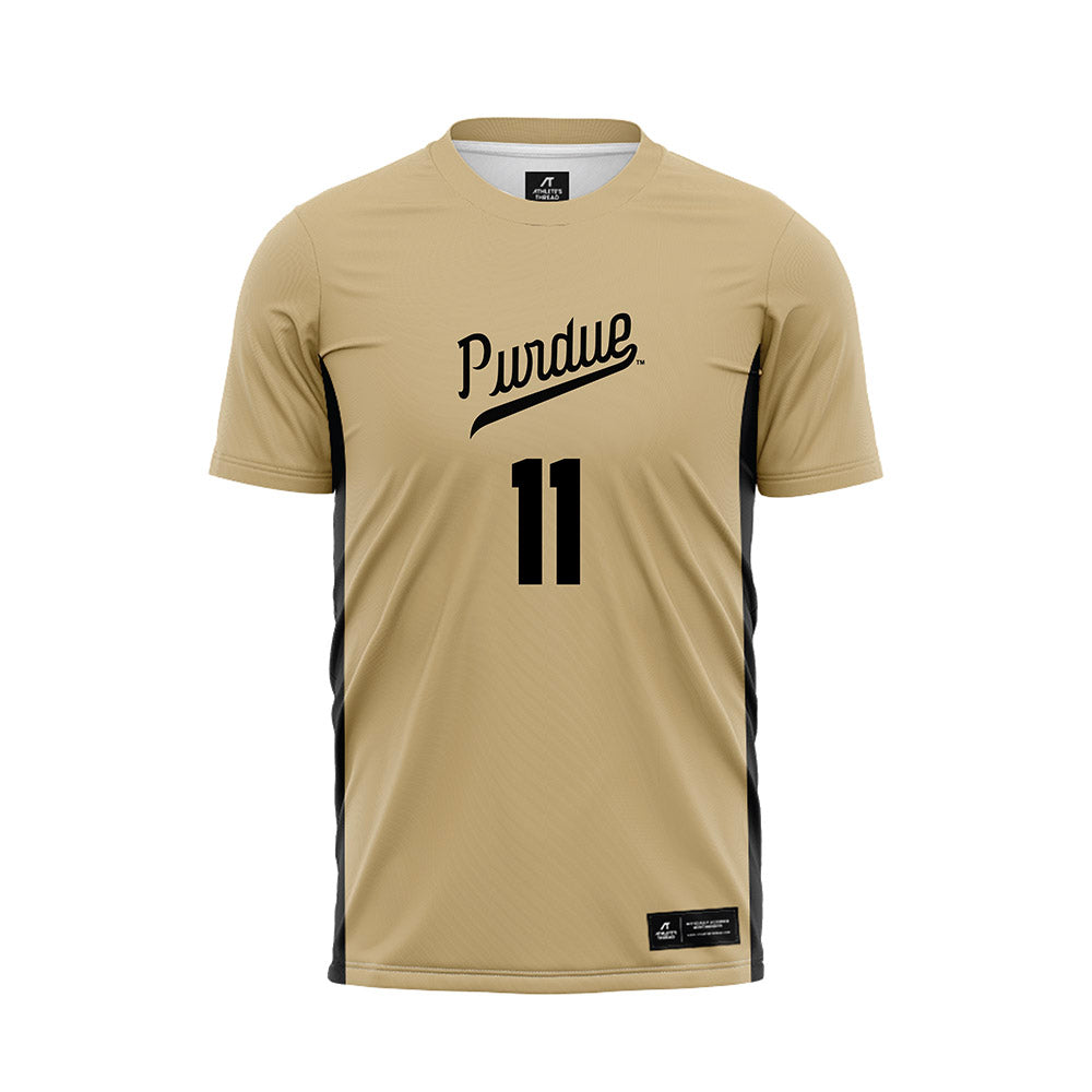 Purdue - NCAA Women's Soccer : Cherry Yu - Gold Soccer Jersey-0